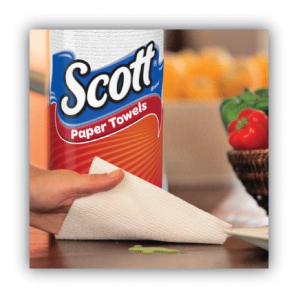 Scott® Choose-A-Sheet Kitchen Roll Paper Towel 1-Ply 102 Sheets Roll 15 Rolls Pack Image4