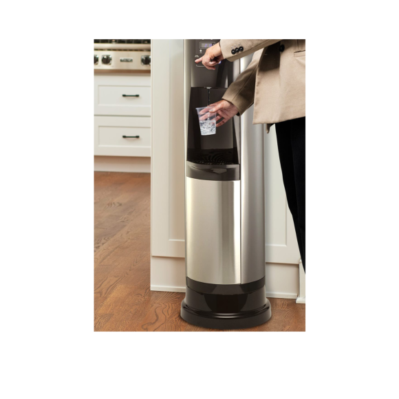 allure steel water dispenser pedestal in use Image4